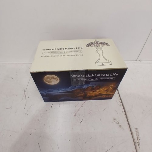 LED CORDLESS GLASS TABLE LAMP-11" - GLASS/BEIGE image 7