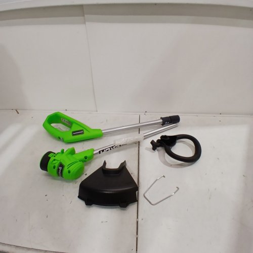 GREENWORKS *TOOL ONLY* CORDLESS STRING TRIMMER WITH ADJUSTABLE HANDLE - COMPATIBLE WITH 40V GREENWORKS BATTERY - 12"- GREEN/BLACK (MODEL: STF309) image 2