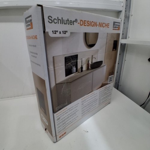 SCHLUTER DESIGN ALUMINUM SHOWER NICHE - 12" X 12" - MATTE BLACK image 5