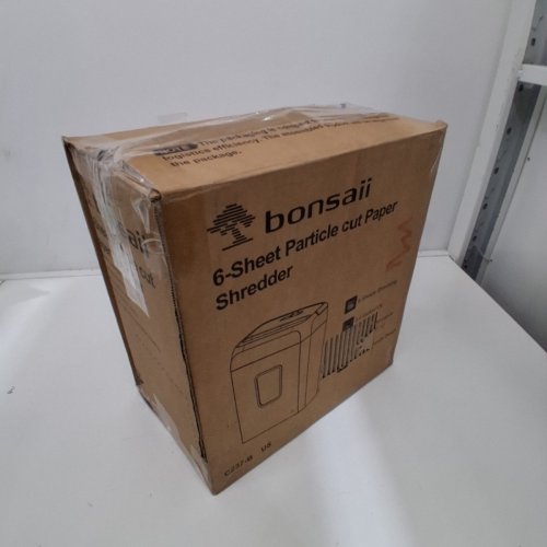 BONSAII 6-SHEET CROSSCUT PAPER AND CREDIT CARD PAPER SHREDDER - 3.4 GAL - BLACK (MODEL: C237-B) image 6