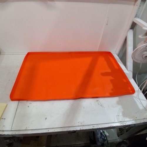 UNICOOK GRIDDLE MAT FOR BLACKSTONE GRIDDLE FULL EDGE COVER, PROTECTIVE COVER HEAVY DUTY REUSABLE FOOD GRADE SILICONE MAT COVER - 36" - ORANGE image 2