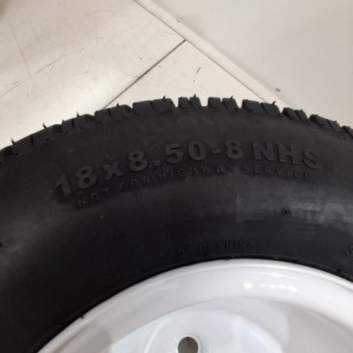 CARLISLE TIRE AND WHEEL ASSEMBLY - 4.80-8 NHS - BLACK / WHITE image 3