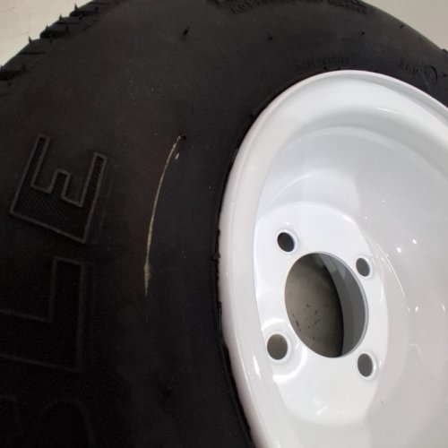 CARLISLE TIRE AND WHEEL ASSEMBLY - 4.80-8 NHS - BLACK / WHITE image 4