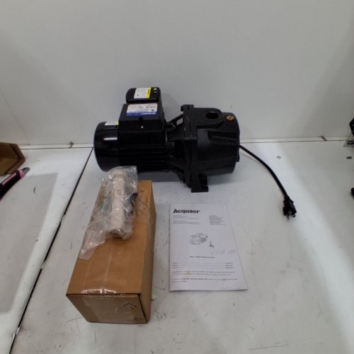 ACQUAER SHALLOW/DEEP WELL JET PUMP CAST IRON CONVERTIBLE PUMP - 1HP - UP TO 25FT OR 90FT - 115/230V - MAX 1554 GPH - BLACK (MODEL: CJE100-1) image 3