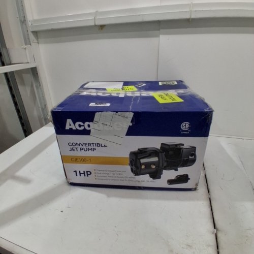 ACQUAER SHALLOW/DEEP WELL JET PUMP CAST IRON CONVERTIBLE PUMP - 1HP - UP TO 25FT OR 90FT - 115/230V - MAX 1554 GPH - BLACK (MODEL: CJE100-1) image 6