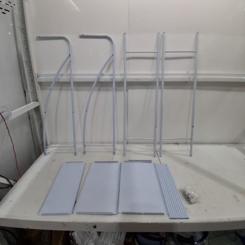 3-TIER OVER THE TOILET / LAUDRY RACK - 62" X 18" - WHITE image 2