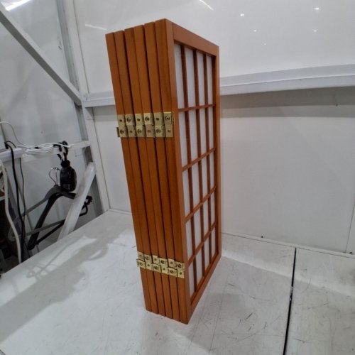 RED LANTERN 6 PANELS DESKTOP WINDOW PANE SHOJI SCREEN - 2FT TALL - HONEY (MODEL: WP24-HON-6P) image 5