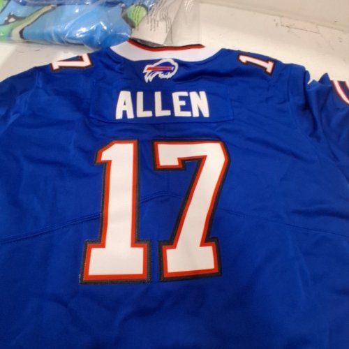 YOUTH NIKE NFL ON FIELD OFFICIAL APPAREL- BUFFALO BILLS -JOSH ALLEN #17 JERSEY - EXTRA LARGE - BLUE image 6