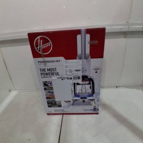 HOOVER CORDED POWERDASH PET COMPACT LIGHTWEIGHT CARPET CLEANER - WHITE/BLUE (MODEL: FH50705VCD) image 9