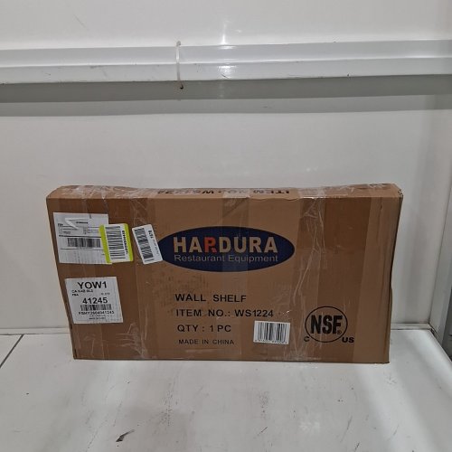 HARDURA STAINLESS STEEL KITCHEN WALL SHELF - 12" X 24"- SILVER - (ITEM: WS1224) image 3