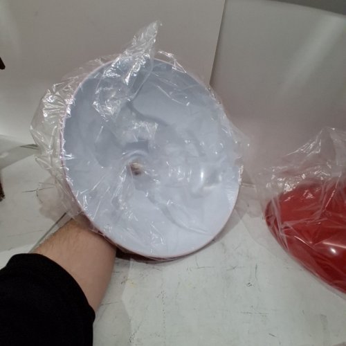 2PK ROUND RED LIGHT FIXTURE - RED image 4