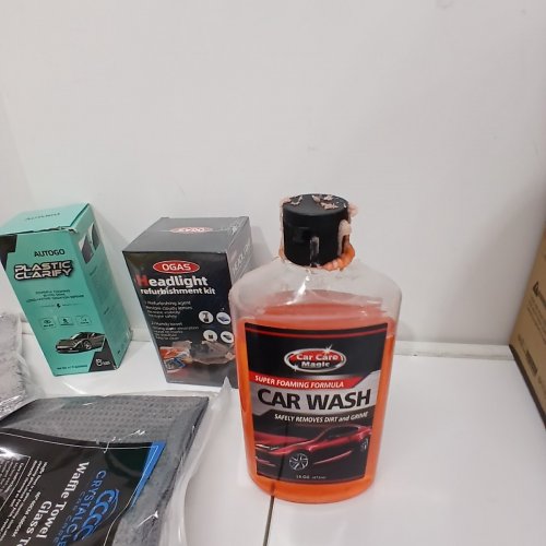9PC CRYSTAL CLEAN CAR DETAILING KIT - INTERIOR FOAM CLEANER, ANTI-FOG, NANO COATING, HEADLIGHT CLEANER, TIRE SHINER & 3 MICROFIBER TOWELS image 3