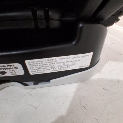 GRACO 4EVER 4-IN-1 CAR SEAT WITH RAPID REMOVE COVER - LOFTON STYLE - GREY - (MODEL: 2165949) image 2
