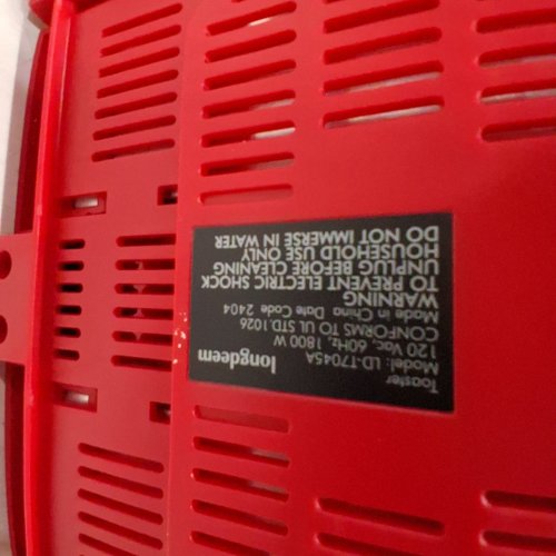 LONGDEEM 4 SLICE RETRO STAINLESS STEEL TOASTER- RED image 3