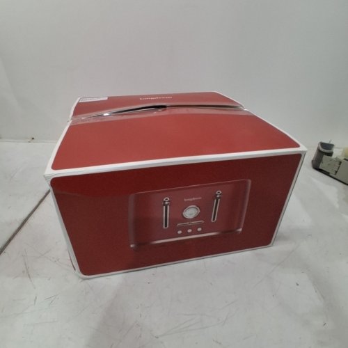 LONGDEEM 4 SLICE RETRO STAINLESS STEEL TOASTER- RED image 6