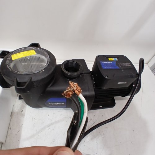 VIVOHOME 2.0HP POOL PUMP DUAL SPEED WITH WIRELESS REMOTE CONTROL - 2.0/0.5 H/P, 220-240 V - BLACK (MODEL: VH1896) image 7