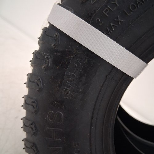 2PK HI-RUN LIGHT-DUTY LAWN AND GARDEN TIRE - 18" X 9.50-8 - BLACK (MODEL: SU05-09) image 2