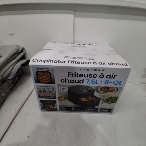 CHEFMAN CRISPINATOR HIGH POWERED AIR FRYER - 8QT - BLACK (MODEL: C38-8WD7-1M-1CAP / 1993109) image 5