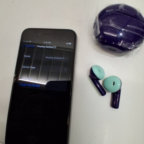 HEYDAY TRUE WIRELESS BLUETOOTH EARBUDS WITH 33FT RANGE - FUTURE DUSK (MODEL: 008 07 5798) image 2