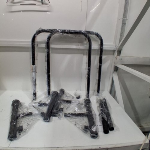 DRIPEX HEAVY DUTY ADJUSTABLE HEIGHT DIP BARS - 1100LB MAX - 30" - 35" X 33" - 40" X 24" - BLACK (MODEL: JW2203300A) image 2