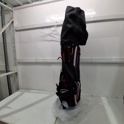 14PC MENS CALLAWAY GOLF STRATA PLUS COMPLETE REGULAR GOLF SET WITH STAND BAG - LEFT HAND - RED image 2