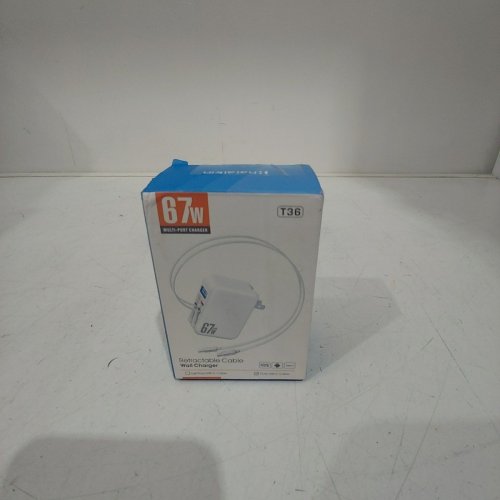 HATALKIN RETRACTABLE CABLE 4-IN-1 USB-C & LIGHTENING FAST CHAGING WALL CHARGER - 100-240 V, 66W MAX - WHITE (MODEL: T11) image 5