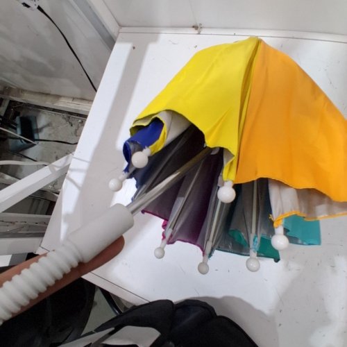 RIO BRANDS WAVE BEACH CLAMP-ON BEACH UMBRELLA - 4FT - UPF 50+ - MULTI COLOR (MODEL: UB44-775-1) image 3