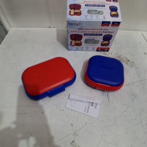 2PC BENTGO LUNCHBOXES - RED/BLUE (MODEL : 1997883) image 2