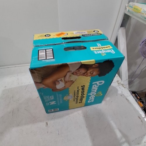 136PK PAMPERS SWADDLERS DIAPERS - NEWBORN SIZE image 2