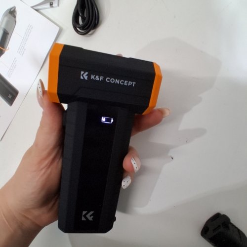 20PC K&F CONCEPT 2-IN-1 COMPRESSED AIR DUSTER - BLACK/ORANGE (MODEL: image 2