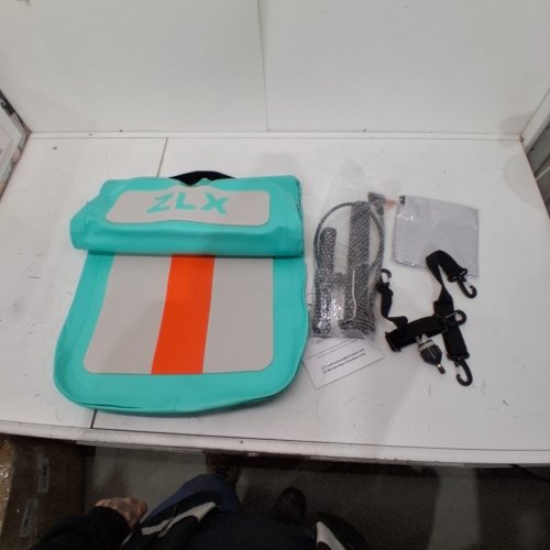 ZLX INFLATABLE SEAT FOR KAYAKS/CANOES/SUP WITH PUMP AND STORAGE BAG - 250LB CAPACITY - TEAL/WHITE/ORANGE (MODEL: HL-ZLX-B-014) image 2