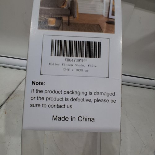 SHADEMOON CORDLESS WINDOW ROLLER SHADES - 49" X 72" - WHITE image 2