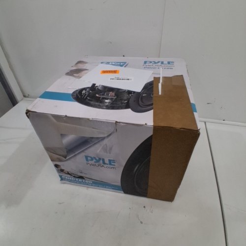 2PK PYLE FLUSH MOUNT IN-WALL OR IN-CEILING 2-WAY SPEAKER SYSTEM WITH SQUARE OR ROUND GRILLS - 300W TOTAL - 10'' (MODEL: PDIC16106) image 4