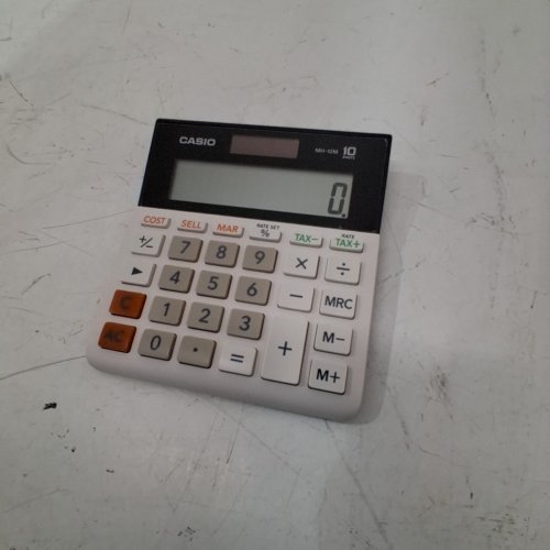 CASIO WIDE DESKTOP 10 DIGIT CALCULATOR - MH-10M - WHITE image 3