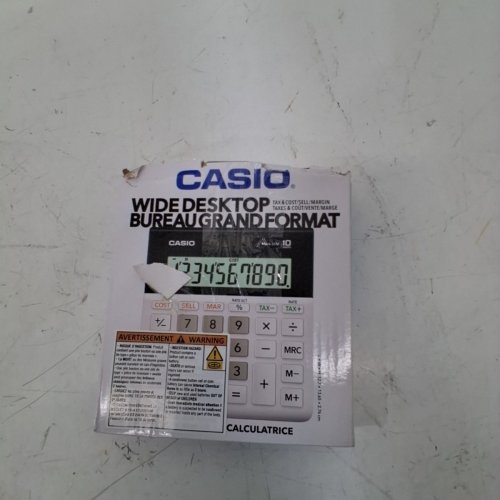 CASIO WIDE DESKTOP 10 DIGIT CALCULATOR - MH-10M - WHITE image 5