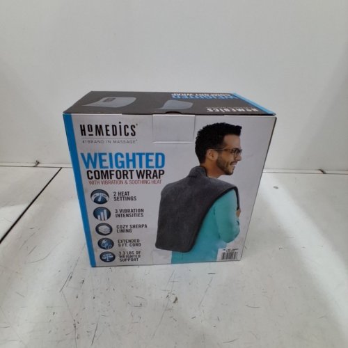 HOMEDICS WEIGHTED COMFORT WRAP WITH VIBRATION AND HEAT - GREY image 4