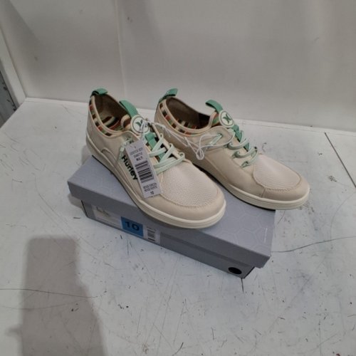 WOMEN'S HURLEY CASTAIC SNEAKER - SIZE 10 - BEIGE/GREEN (STYLE: 5566710) image 2