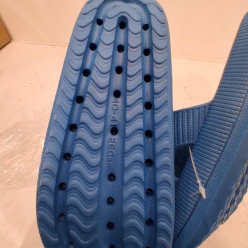 UNISEX THICK CUSHIONED PILLOW SLIDES - 40-41 - BLUE image 4