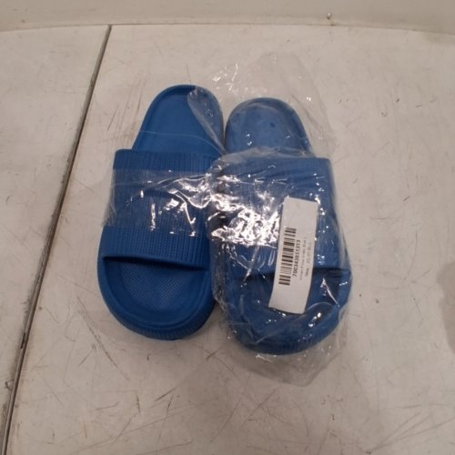 UNISEX THICK CUSHIONED PILLOW SLIDES - 40-41 - BLUE image 5
