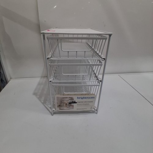 BRIGHTROOM 3-TIER MESH DRAWER UNDER SINK ORGANIZER - GREY image 2