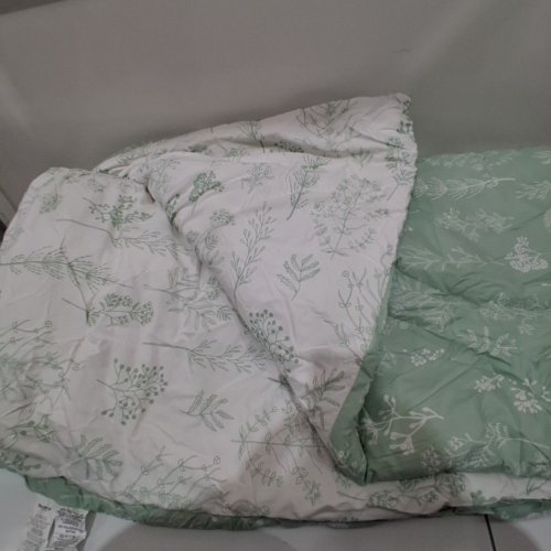 3PC BEDSURE REVERSIBLE BEDDING SET DUVET COVER - FULL - SAGE (MODEL: DUVET COVER SET-FRESH LEAF PRINT) image 2