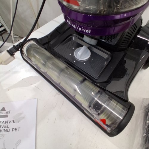 BISSELL CLEANVIEW SWIVEL UPRIGHT MULTI-CYCLONIC VACUUM - PURPLE (MODEL: 2258C) image 2