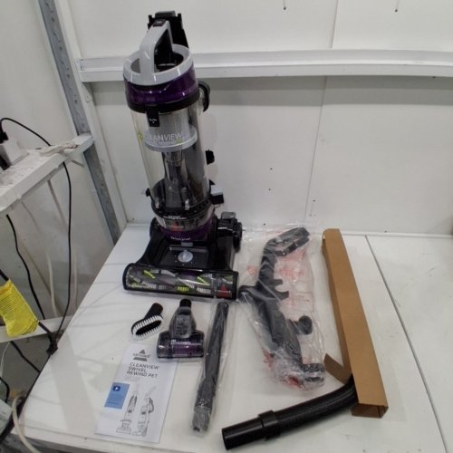 BISSELL CLEANVIEW SWIVEL UPRIGHT MULTI-CYCLONIC VACUUM - PURPLE (MODEL: 2258C) image 3