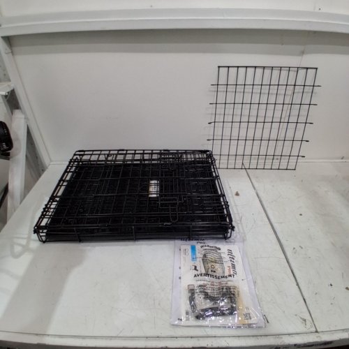 MIDWEST ULTIMA PRO FOLDING METAL DOUBLE DOOR DOG CAGE 24" - BLACK (MODEL: 724UP) image 2