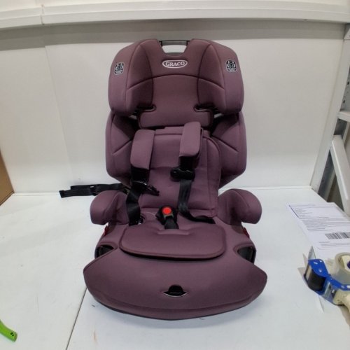 GRACO TRANZITIONS 3-IN-1 LIGHTWEIGHT ADJUSTABLE HEIGHT HARNESS BOOSTER CAR SEAT - 100LBS MAX - PURPLE (MODEL: 2217080) image 3
