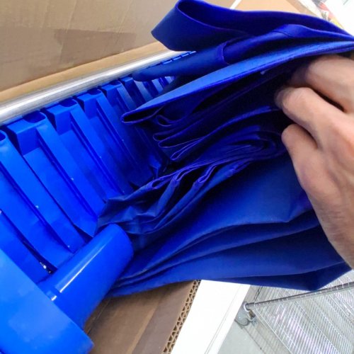 6PK KIDS KOTEK STACKABLE SLEEPING DAYCARE COTS - 52" X 23", READY-TO-ASSEMBLE - BLUE image 4