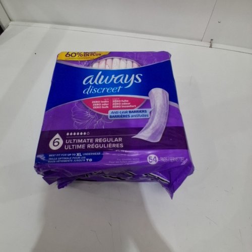 54PK ALWAYS DISCREET EXTRA HEAVY PADS FOR BLADDER LEAKS image 2
