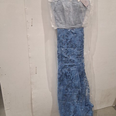 WOMEN'S AERIE COUTURE EMBELLISHED FORMAL GOWN - SIZE 6 - BLUE - (STYLE:204) image 2