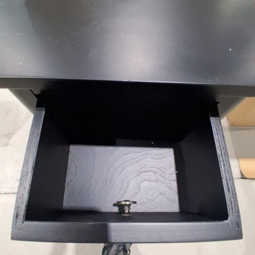 COSTWAY NARROW END TABLE WITH DRAWER - BLACK (MODEL: JV11273BK) image 3