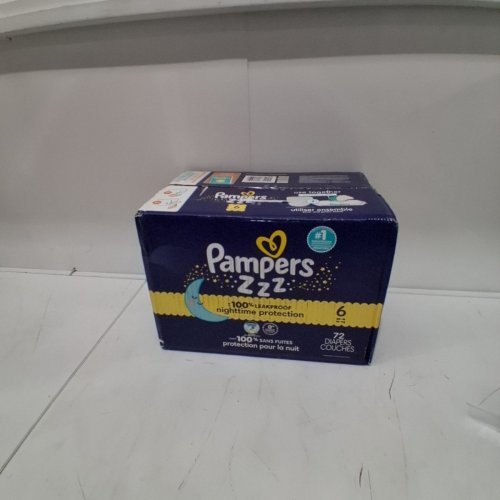 72PK PAMPERS ZZZ NIGHTTIME OVERNIGHT PROTECTION DIAPERS - SIZE 6 (35+ LBS) image 3